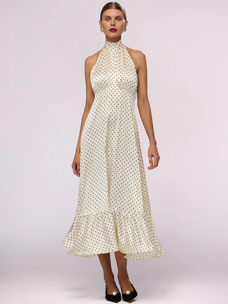 Donna - A-line polkadot dress