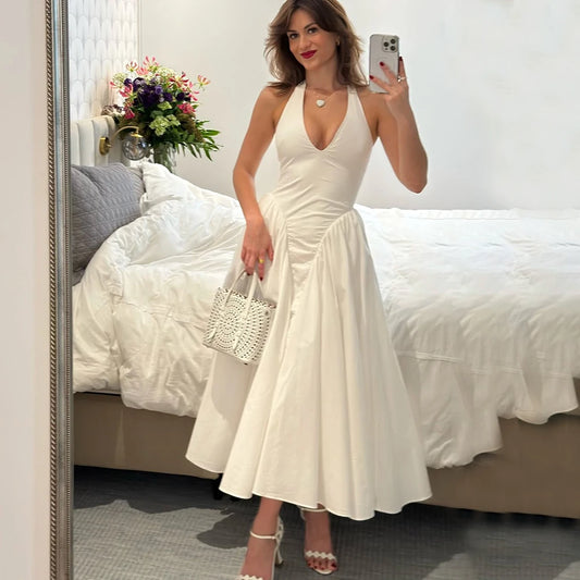 Athena - V-neck dress