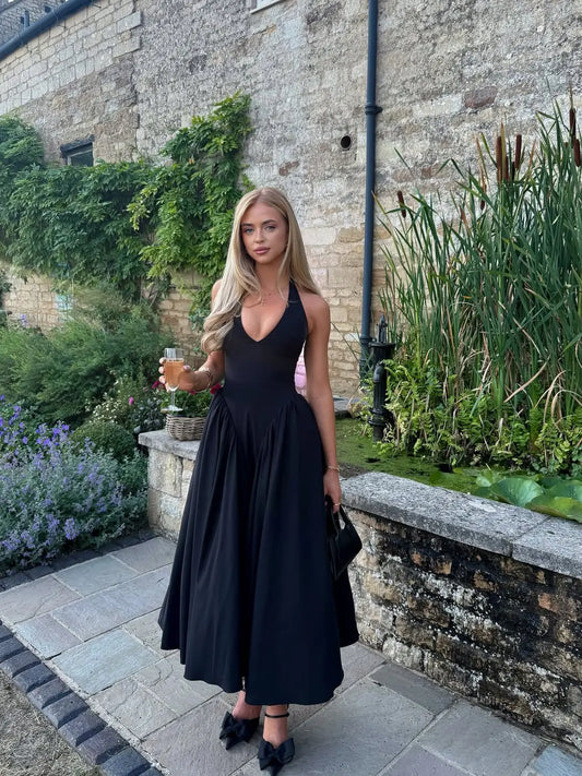 Athena - V-neck dress