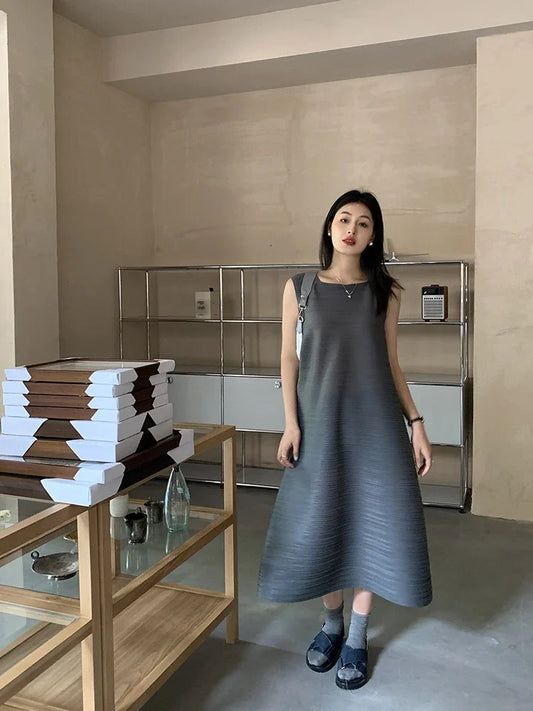 Carmen - Pleated a-line dress