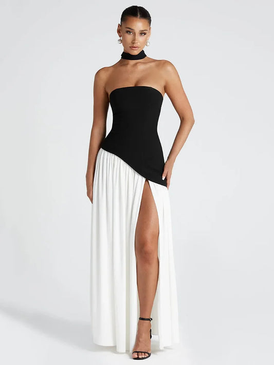 Romana - Elegant strapless dress