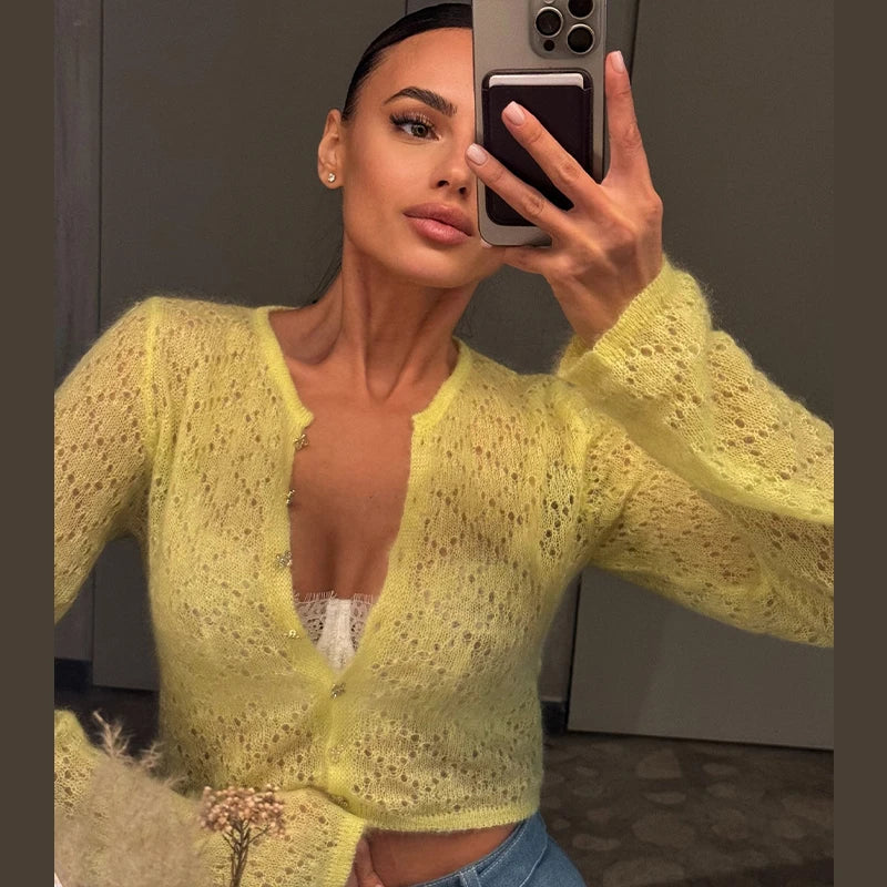 Matilda - Fine knit french cardigan