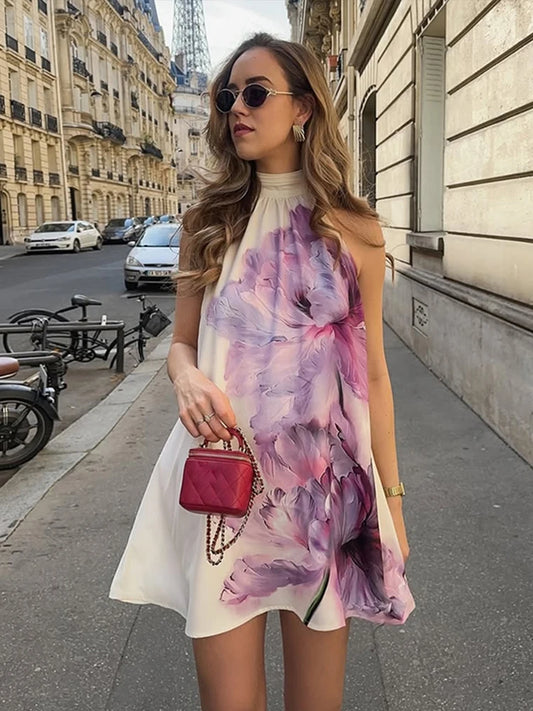 Kenza - Halterneck mini dress