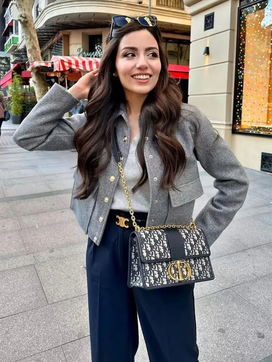 Dana - Jacket with gold buttons
