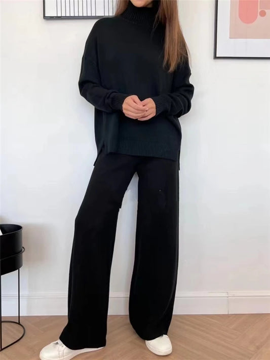 Kristin - Knitted casual two piece set