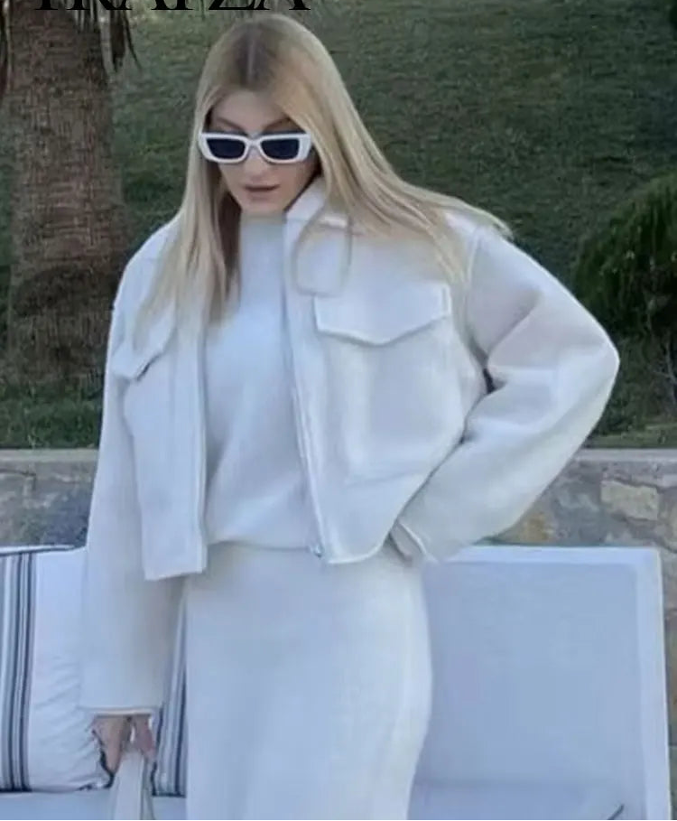 Tamara - Wool blend zipper jacket