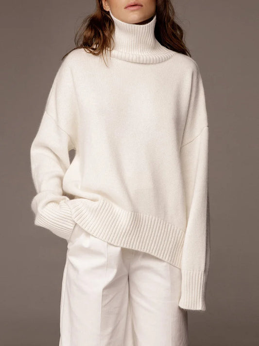 Nora - Knitted high neck sweater