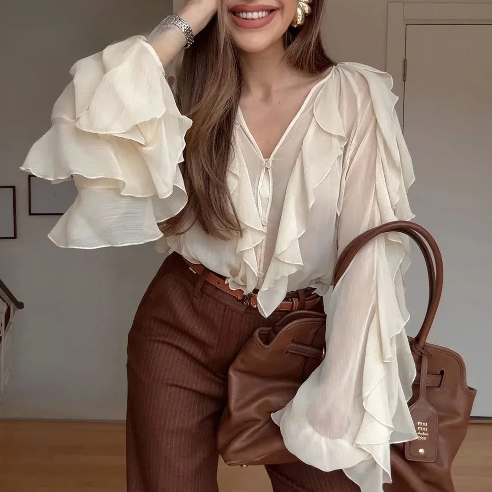 Taylor - Ruffled top