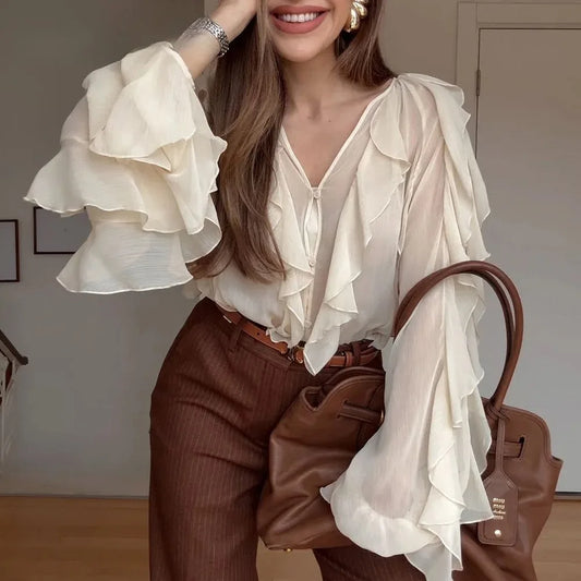 Taylor - Ruffled top