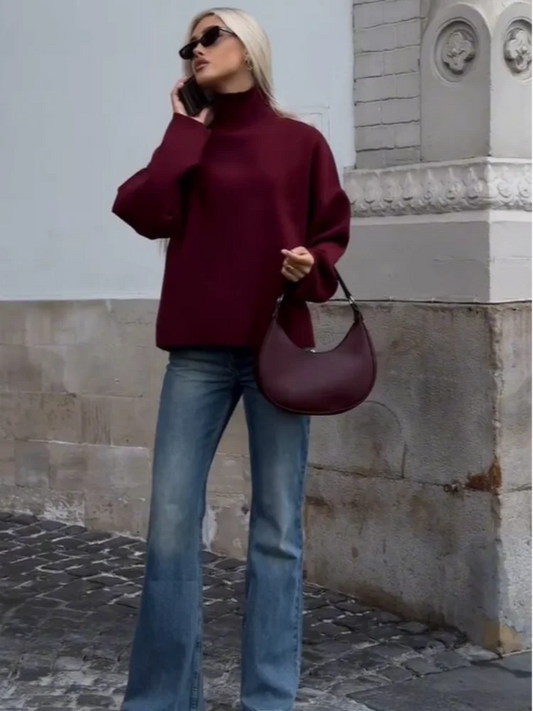 Carrie - Knitted turtleneck pullover