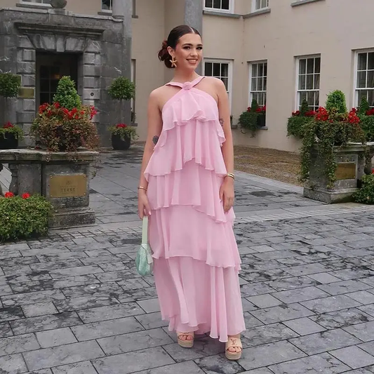 Samira - Elegant ruffled maxi dress