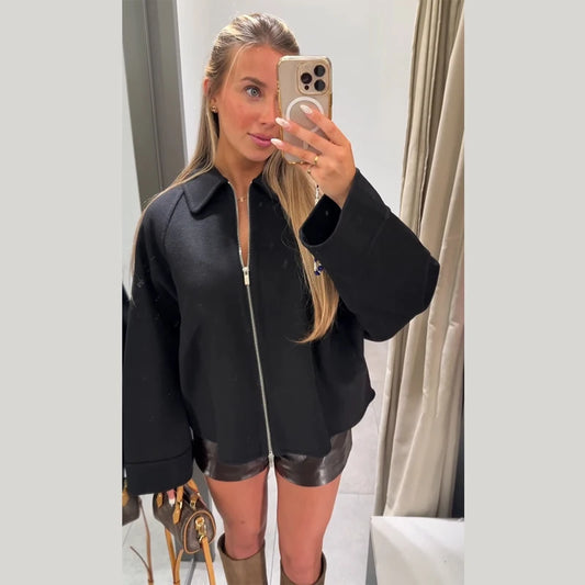 Romana - Boxy zipper jacket