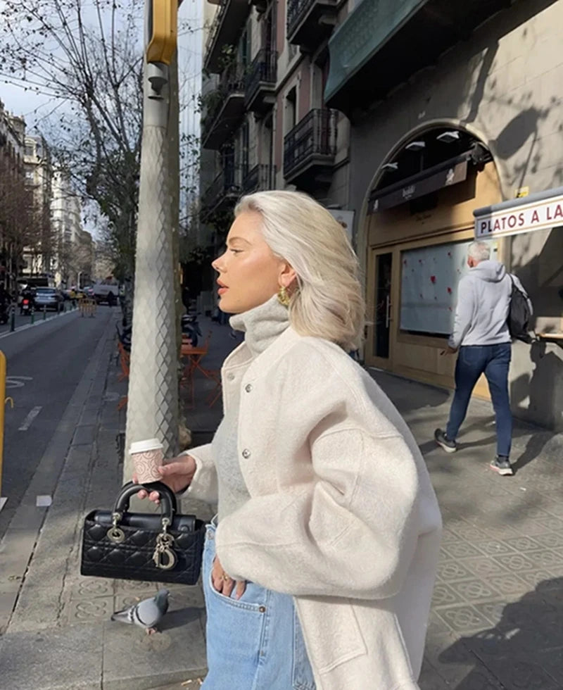 Anouk - Oversized bomber style jacket