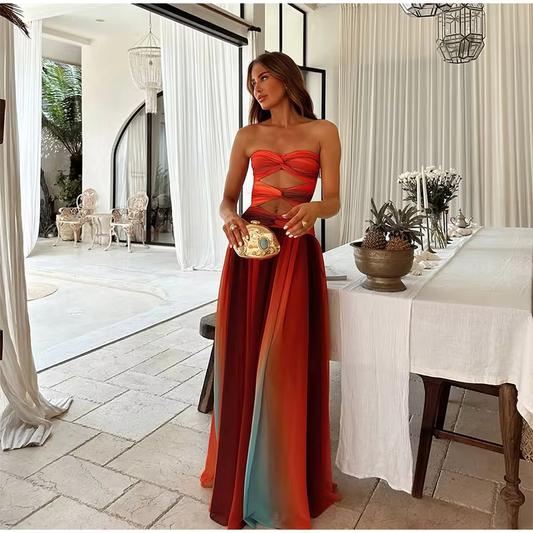 Kaia - Elegant strapless dress