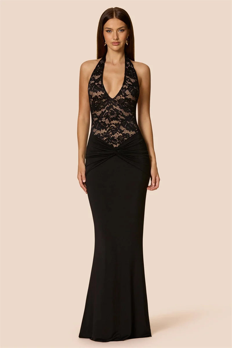 Luna - Lace bodice dress