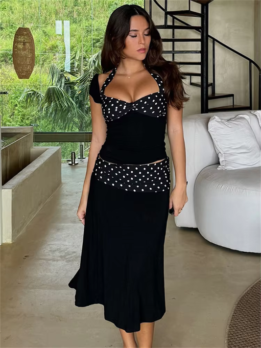 Sanna - Elegant two piece set with skirt