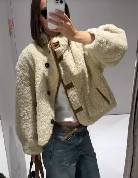 Neena - Double faced reversible jacket