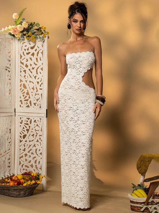 Kharmen - Strapless lace dress