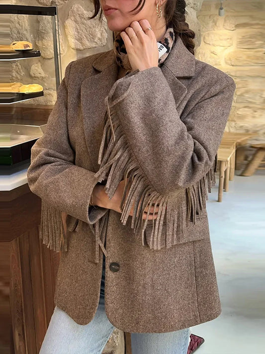 Jordyn - Tassled blazer jacket