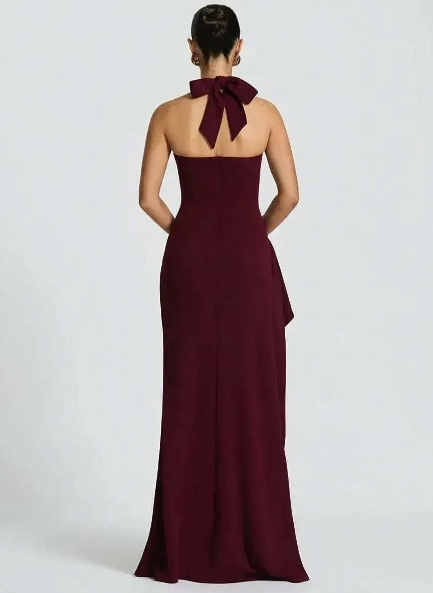 Kalina - Halterneck dress with slit