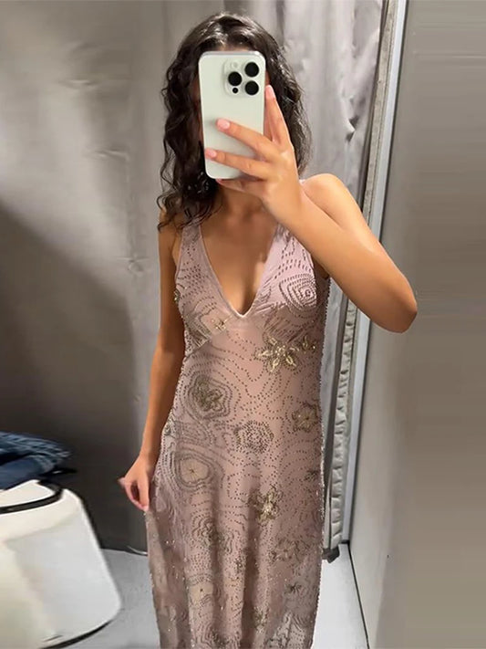 Chiara - Embellished flowing dress