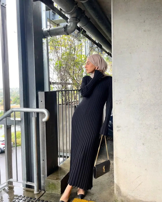 Amaya - Rib knitted dress