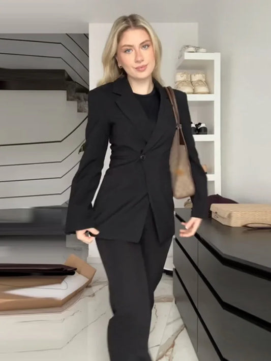 Izzy - Single button blazer jacket