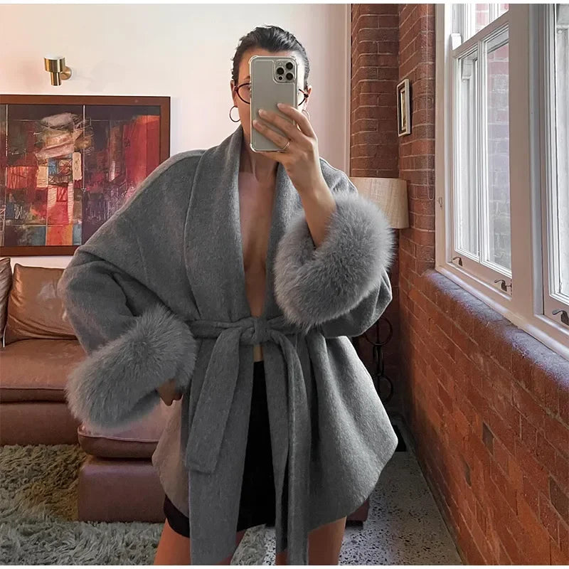 Arwen - Elegant wool blend coat