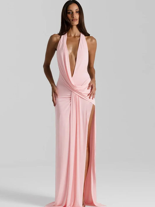 Elsie - Open back sleek dress