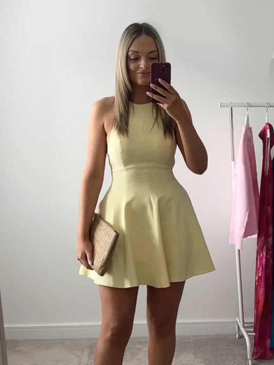 Sarah Mae - Halterneck mini dress