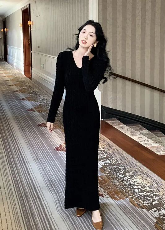 Maia - Cable knit dress