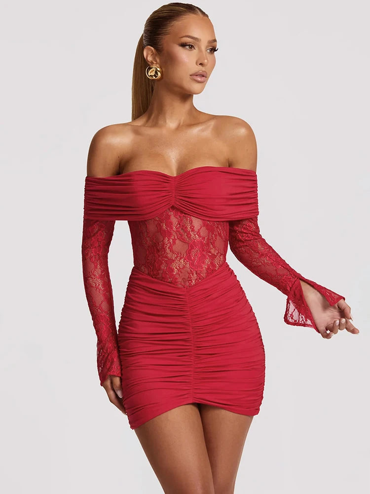 Liana - Off shoulder mini dress