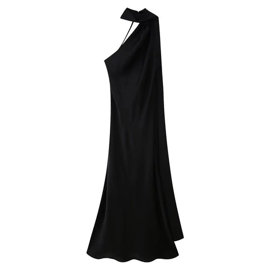 Honey - Backless satin silk dress