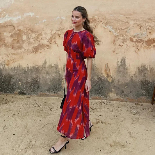 Mariah - Flattering puff sleeve dress