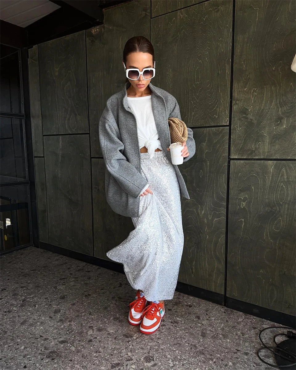 Anouk - Oversized bomber style jacket