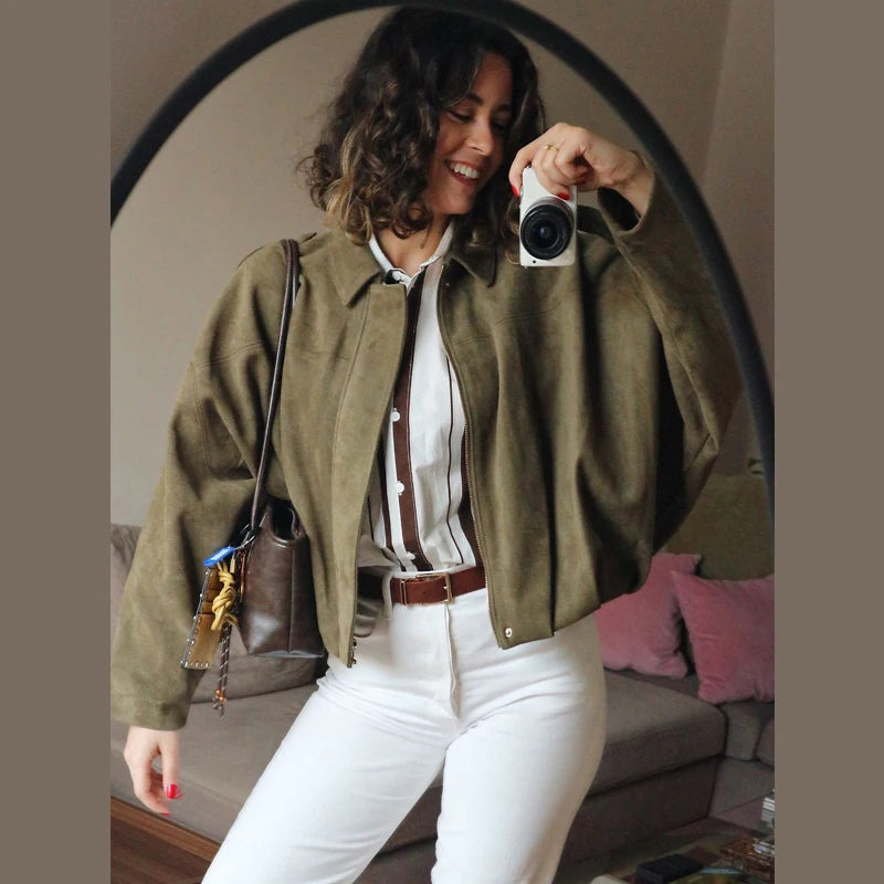 Ivana - Casual suede style jacket