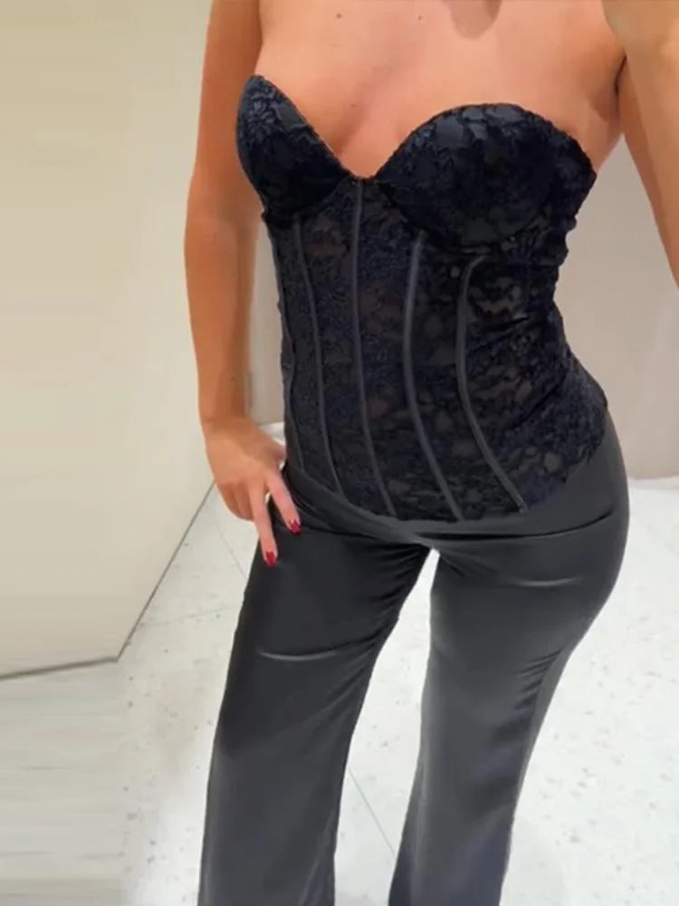 Amelie - Elegant lace corset top