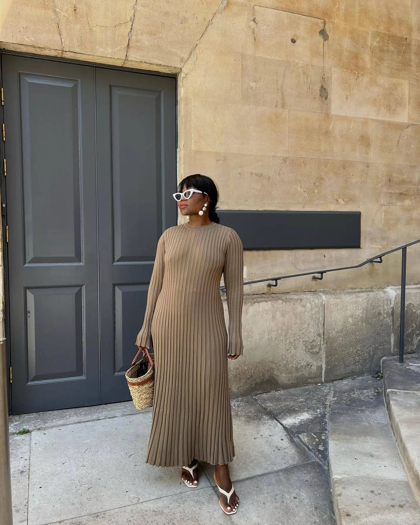 Amaya - Rib knitted dress