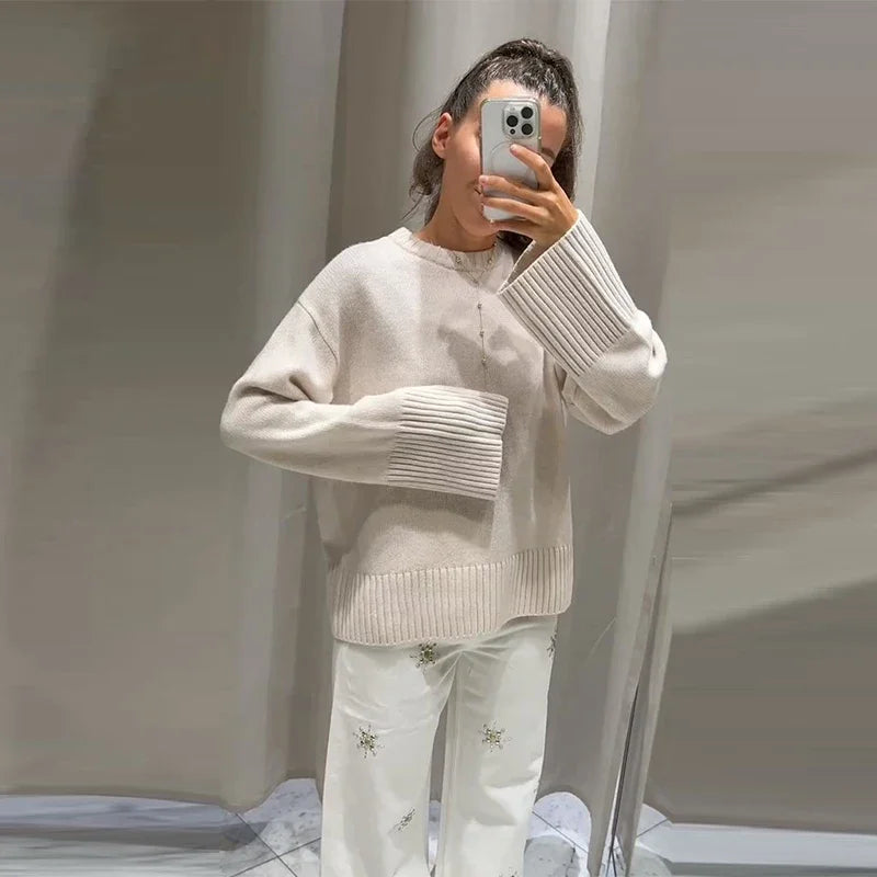 Jacqueline - Wool blend boxy sweater