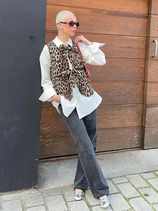 Sagie - Leopard print vest