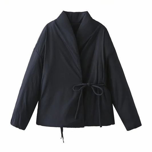 Maya - Lace up fall jacket