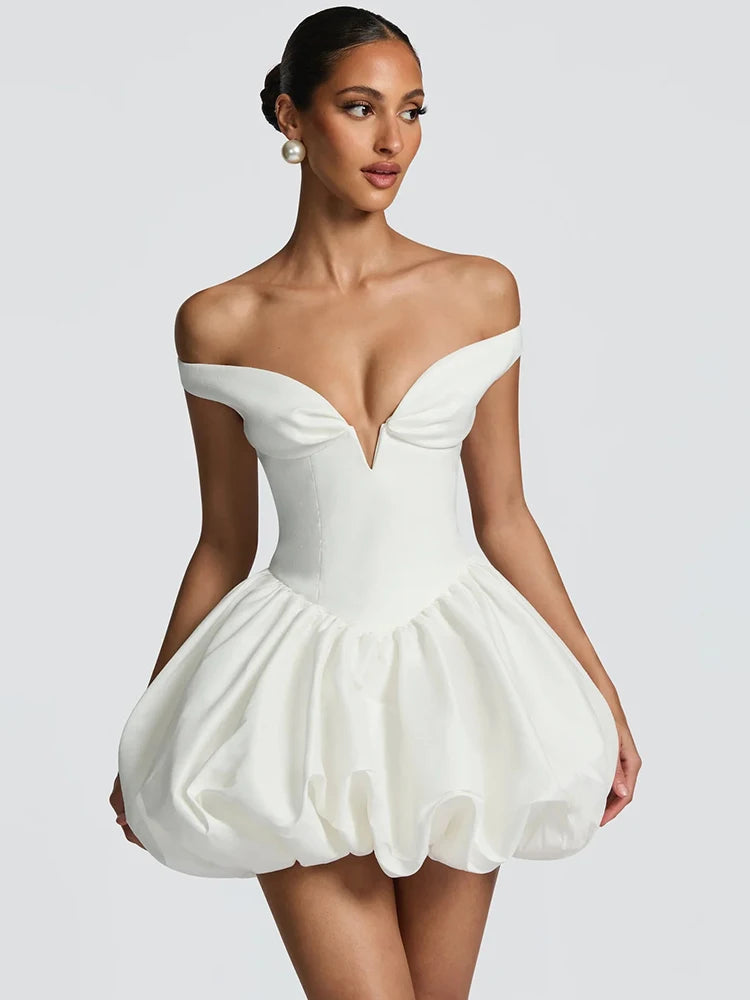 Ameline - Off shoulder mini dress