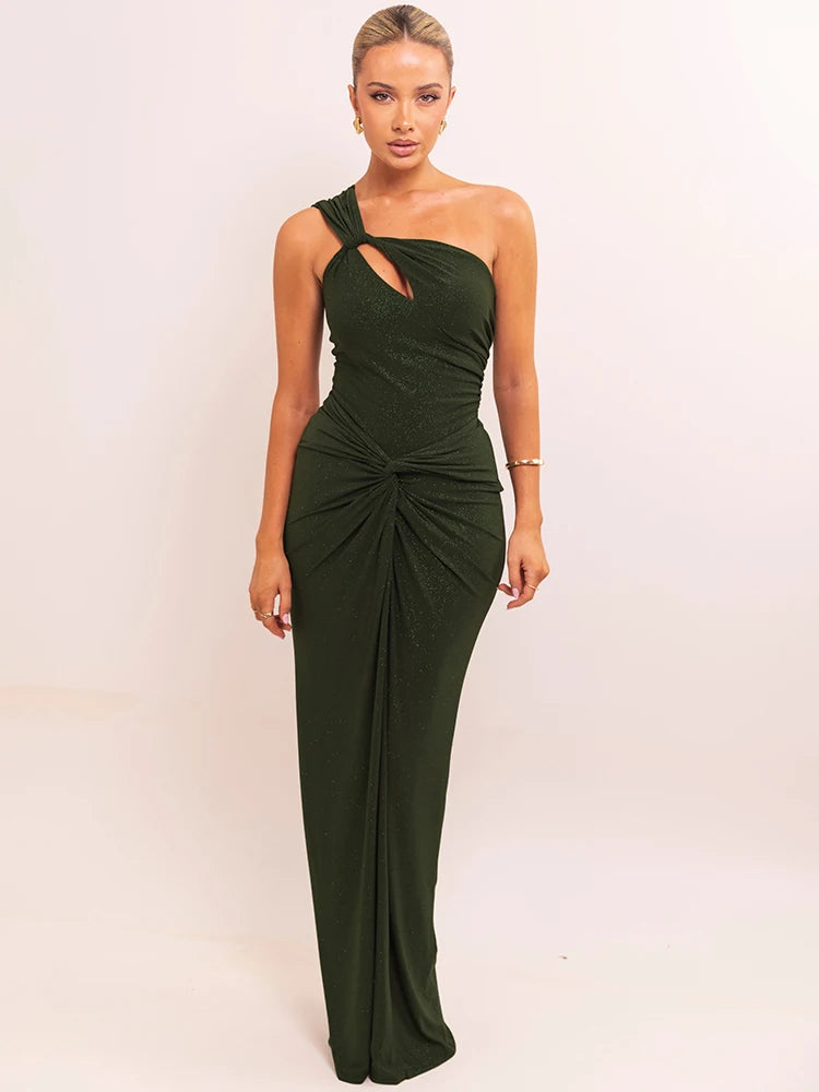 Marigold - One shoulder sparkling dress