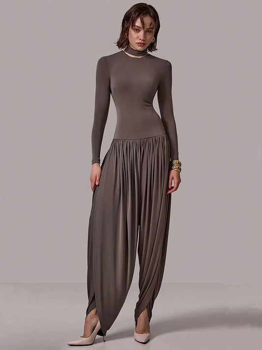 Esmeralda - Draped jumpsuit