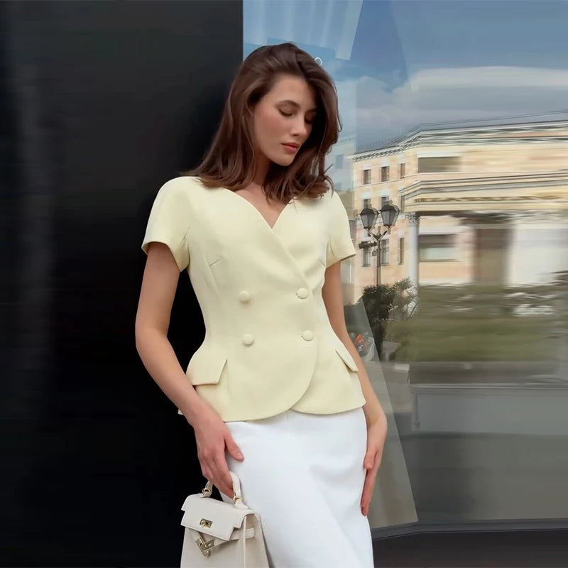 Miranda - Blazer stye top