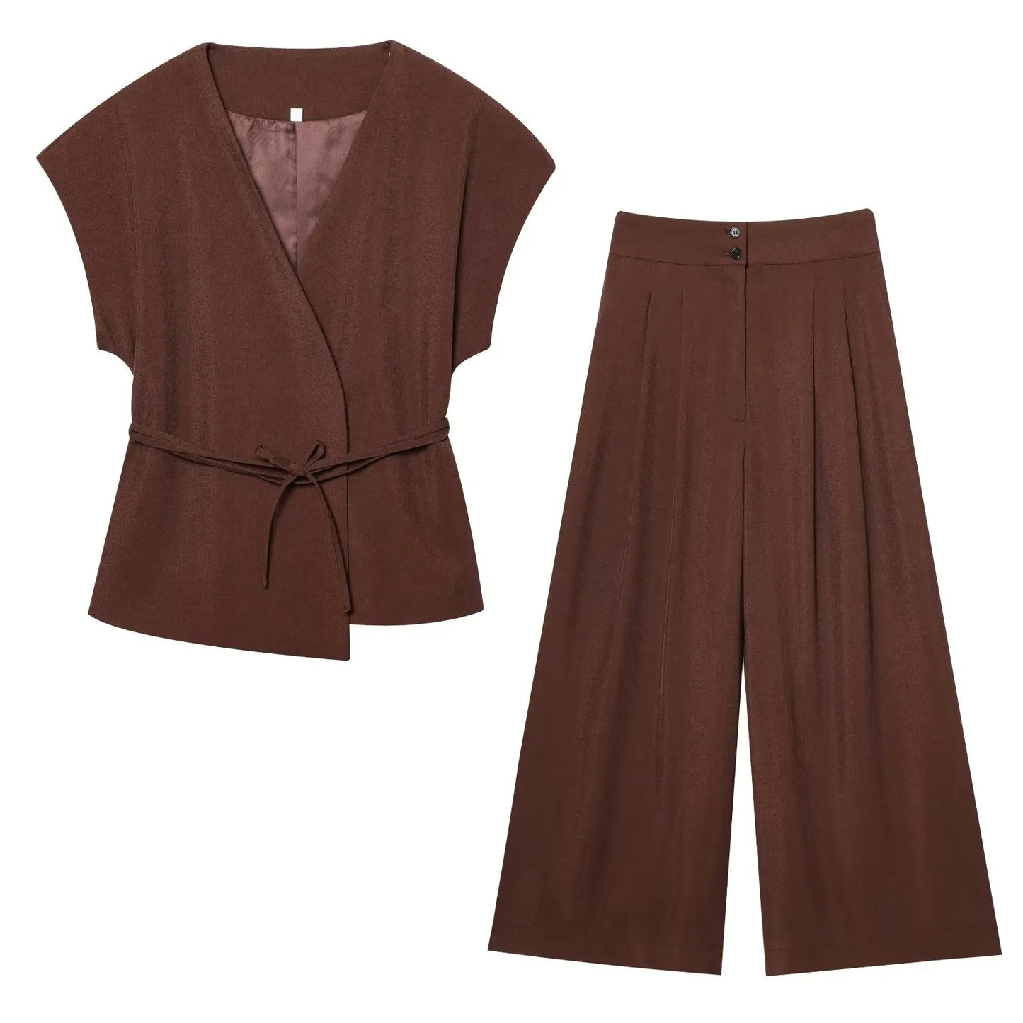 Catherine - Vest and pants two piece set