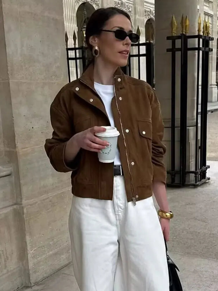 Dora - Faux suede jacket