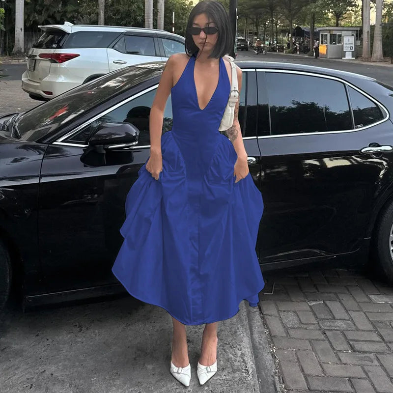 Athena - V-neck dress