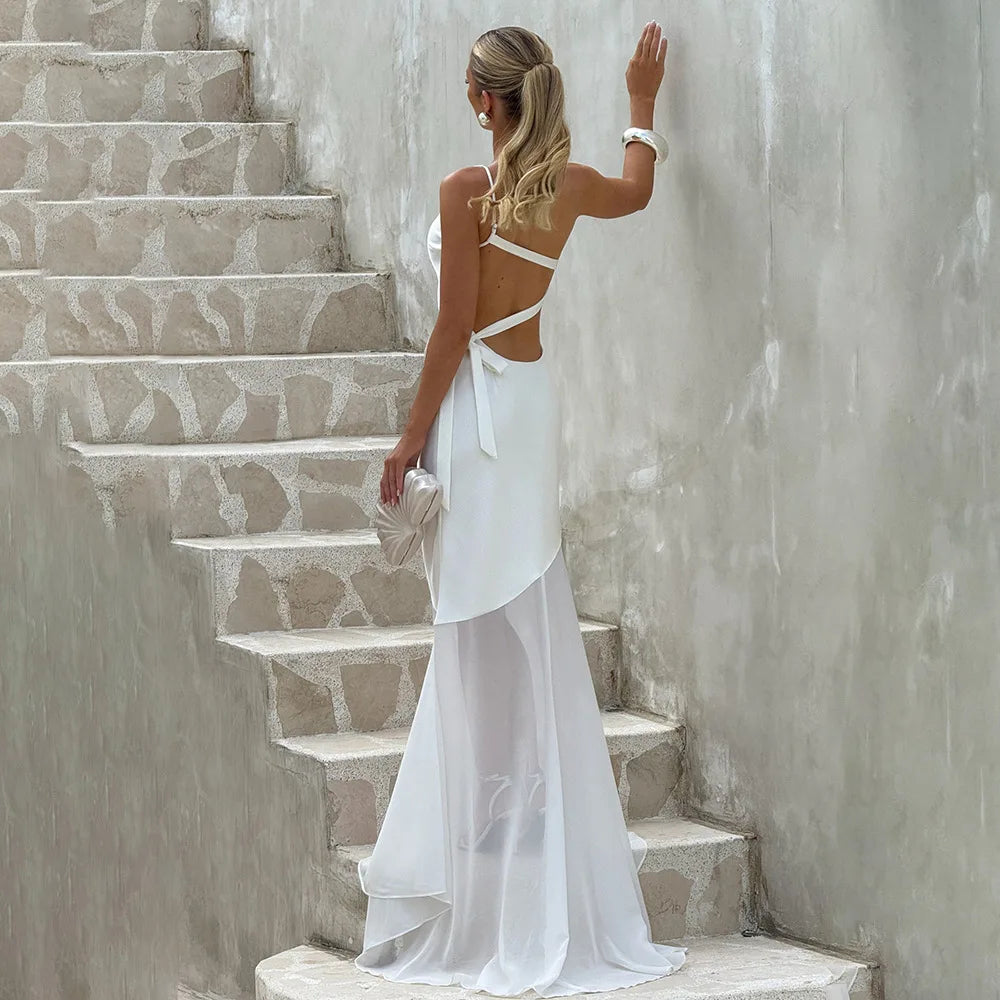 Daimee - One shoulder open back dress