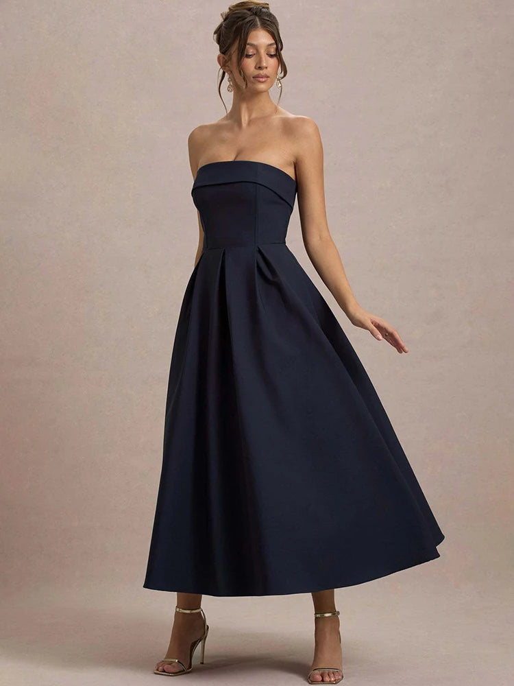 Meghan - Strapless A-line dress